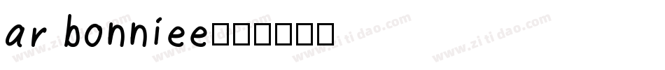 ar bonniee字体转换